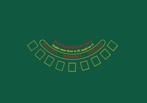 Blackjack casino layout in Classic Green