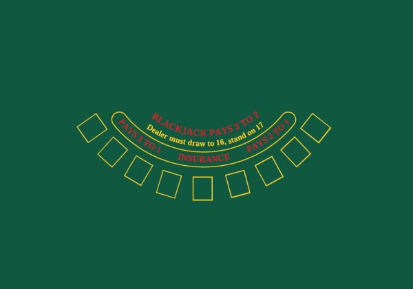 Blackjack casino layout in Classic Green