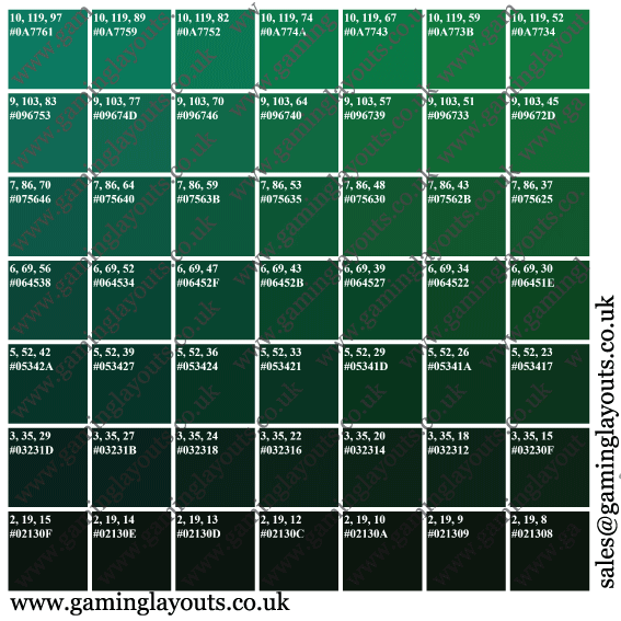 Casino Layout Fabric Samples