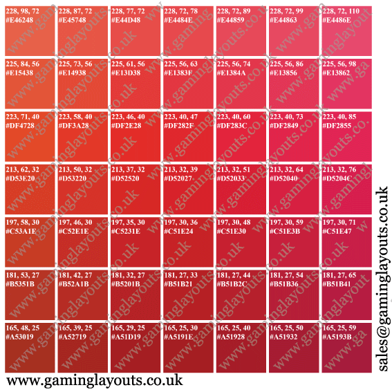 Casino Layout Fabric Samples