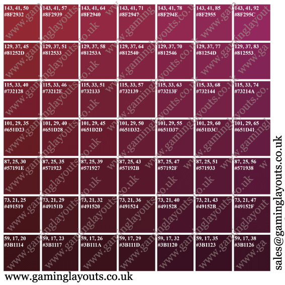 Casino Layout Fabric Samples