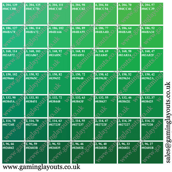 Casino Layout Fabric Samples
