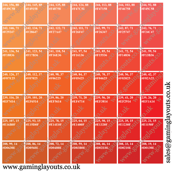 Casino Layout Fabric Samples