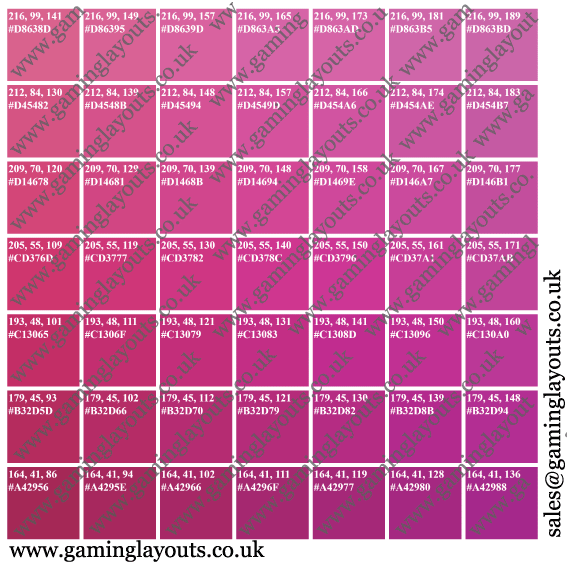 Casino Layout Fabric Samples